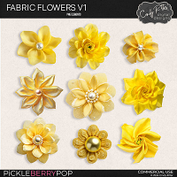 Fabric Flowers  V1 by Cindy Ritter [CU]