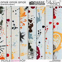 Magic Moments: Amok Amok Amok Painted Papers