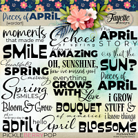 Pieces of April: WordArt