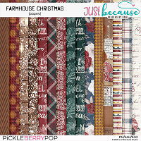 Farmhouse Christmas Papers by JB Studio