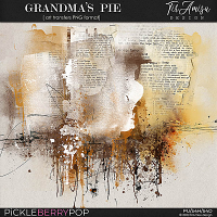 Grandma's Pie ~ art transfers by TirAmisu design