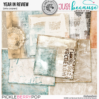 Year In Review Artsy Papers by JB Studio and Cindy Ritter