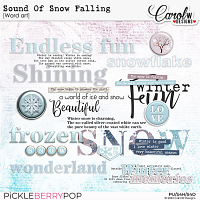 Sound Of Snow Falling-Word art