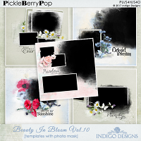 Beauty In Bloom Vol. 10 Template With Photo Mask by Indigo Designs