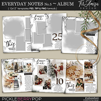 Everyday Notes No.5 ~Templates by TirAmisu design 