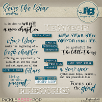 Seize The Year Wordarts by JB Studio