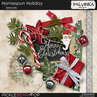 Homespun Holiday Mini Kit by Palvinka Designs