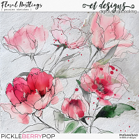 Floral Nestlings Peonies - Sketches by et designs