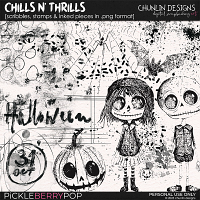 Chills n' thrills - scribbles, stamps & inked pieces in .png format