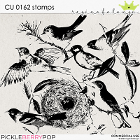 CU 0162 BIRD STAMPS 
