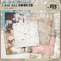 I Am All Booked Artsy Papers by JB Studio