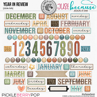 Year In Review Date Bits by JB Studio and Cindy Ritter