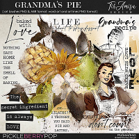 Grandma's Pie ~ brushes and word art by TirAmisu design 