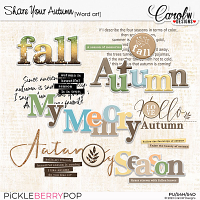 Share Your Autumn-Word art