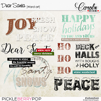 Dear Santa-Word art