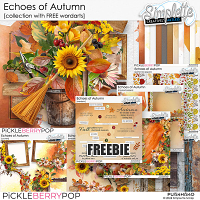 Echoes of Autumn (collection with FREE wordarts) by Simplette