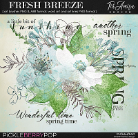 Fresh Breeze ~ watercolor brushes and word art 