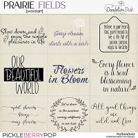 Prairie Fields: Word Art