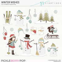 Winter Wishes Layered Templates (CU)