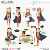 Supermoms Layered Templates (CU)