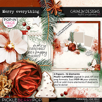 Merry everything - Pop•In page kit 