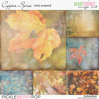 Copper Spice Arty Papers {Heartstrings Scrap Art}