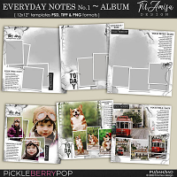 Everyday Notes No.1 ~Templates by TirAmisu design 