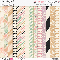 I Love Myself - Patterned Papers - by Neia Scraps