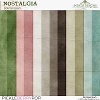 Nostalgia Solid Papers Pack by Indigo Designs by Anna 