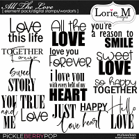 All The Love Digital Stamps