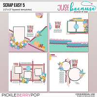 Scrap Easy 5 Templates by JB Studio