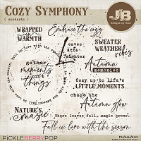 Cozy Symphony Wordarts by JB Studio