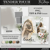 Tender Touch ~ art  template 1 by Tiramisu design 