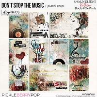 DON'T STOP THE MUSIC TRiO | journal cards