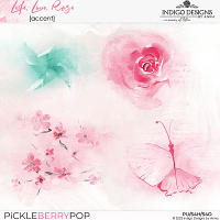 Life.Love.Rose Accent Overlays by Indigo Designs by Anna