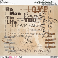 Romance Playing with Words by et designs