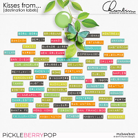 Kisses from... - destination labels