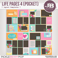 {CU} Life Pages Pocket 4 Templates by JB Studio