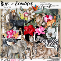 Brave and Beautiful Scrap Kit - Designs by Laura Burger