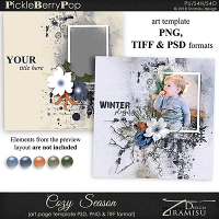 Cozy Season ~ art page template 1 by Tiramisu design 