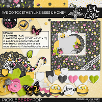 We Go Together Like Bees & Honey: Pop•In Page Kit