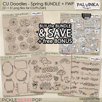 CU Doodles - Spring BUNDLE + free Bonus