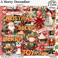 A Merry December - Page Kit - by Neia Scraps