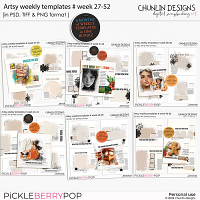 Artsy weekly templates #27-52 - bundle