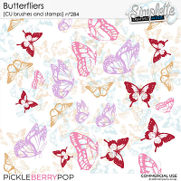 Butterflies (CU brushes and stamps) 284 by Simplette