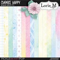 Choose Happy Paper Pack #1