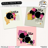 Triple Treats VOL2 - Templates - by Neia Scraps