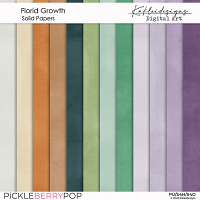 Florid Growth Solid Papers