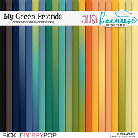 My Green Friends Ombré Papers & Cardstocks by JB Studio