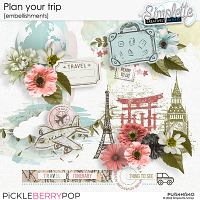 Plan your trip (embellishments) by Simplette